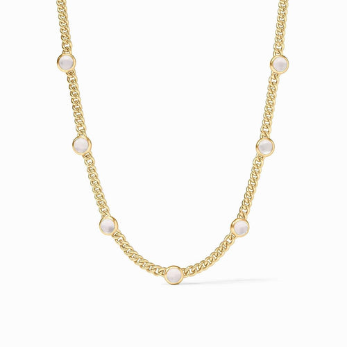 Dolce Delicate Station Necklace-Iridescent Clear Crystal - N591GIRC00-Julie Vos-Renee Taylor Gallery
