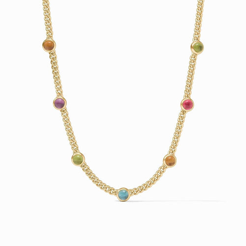 Dolce Delicate Station Necklace-Iridescent Multi Stone - N591GIML00-Julie Vos-Renee Taylor Gallery