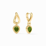Dolce Hoop & Charm Earring-Iridescent Palmetto Green - ER1010GIJG00-Julie Vos-Renee Taylor Gallery