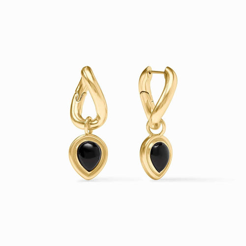 Dolce Hoop & Charm Earring-Obsidian Black - ER1010GBO00-Julie Vos-Renee Taylor Gallery
