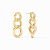 Dolce Link Earrings-Gold - ER1011G00-Julie Vos-Renee Taylor Gallery