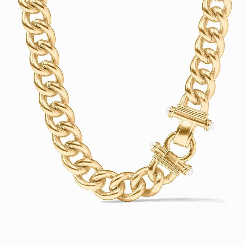 Dolce Link Necklace-Pearl - N572GPL00-Julie Vos-Renee Taylor Gallery