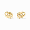 Dolce Link Stud Earrings-Gold - ER1012G00-Julie Vos-Renee Taylor Gallery