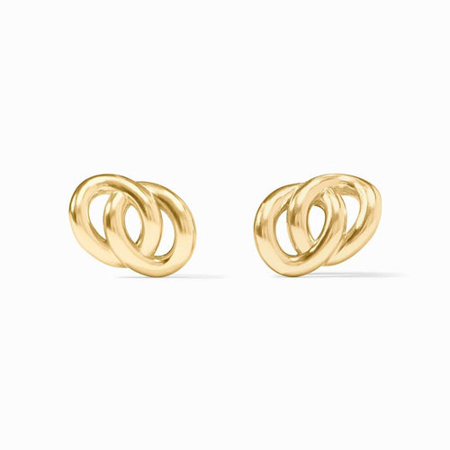 Dolce Link Stud Earrings-Gold - ER1012G00-Julie Vos-Renee Taylor Gallery