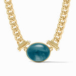 Dolce Statement Necklace-Iridescent Montana Blue - N573GIPE00-Julie Vos-Renee Taylor Gallery