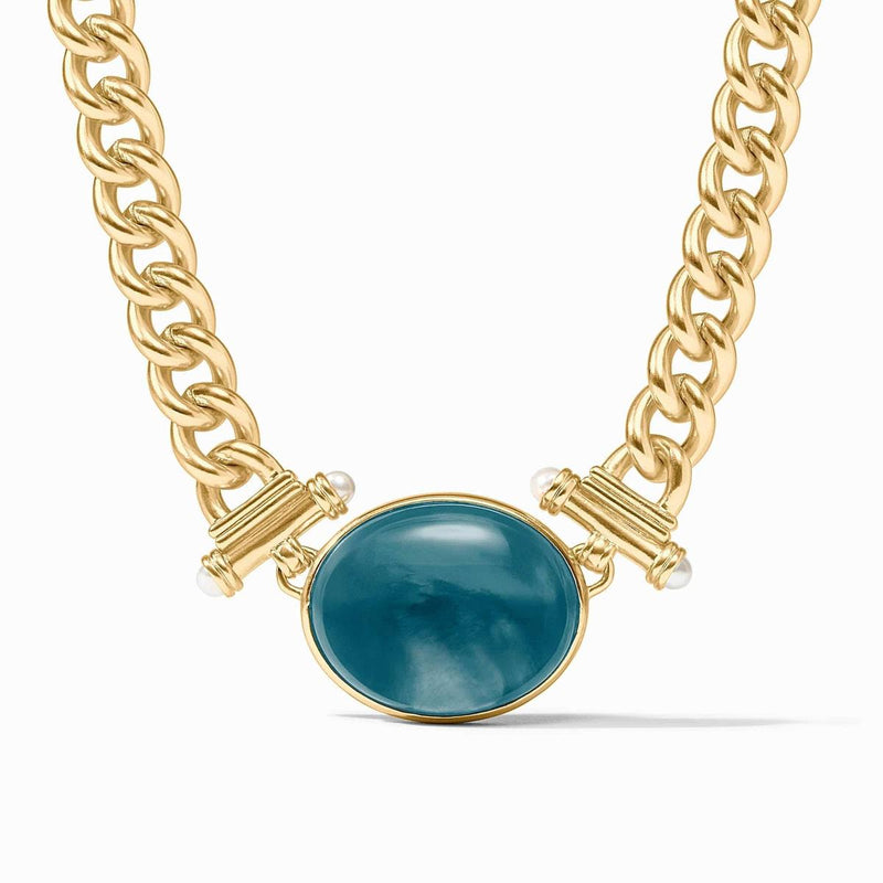 Dolce Statement Necklace-Iridescent Montana Blue - N573GIPE00-Julie Vos-Renee Taylor Gallery