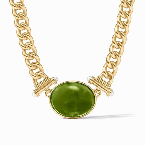 Dolce Statement Necklace-Iridescent Palmetto Green - N573GIJG00-Julie Vos-Renee Taylor Gallery