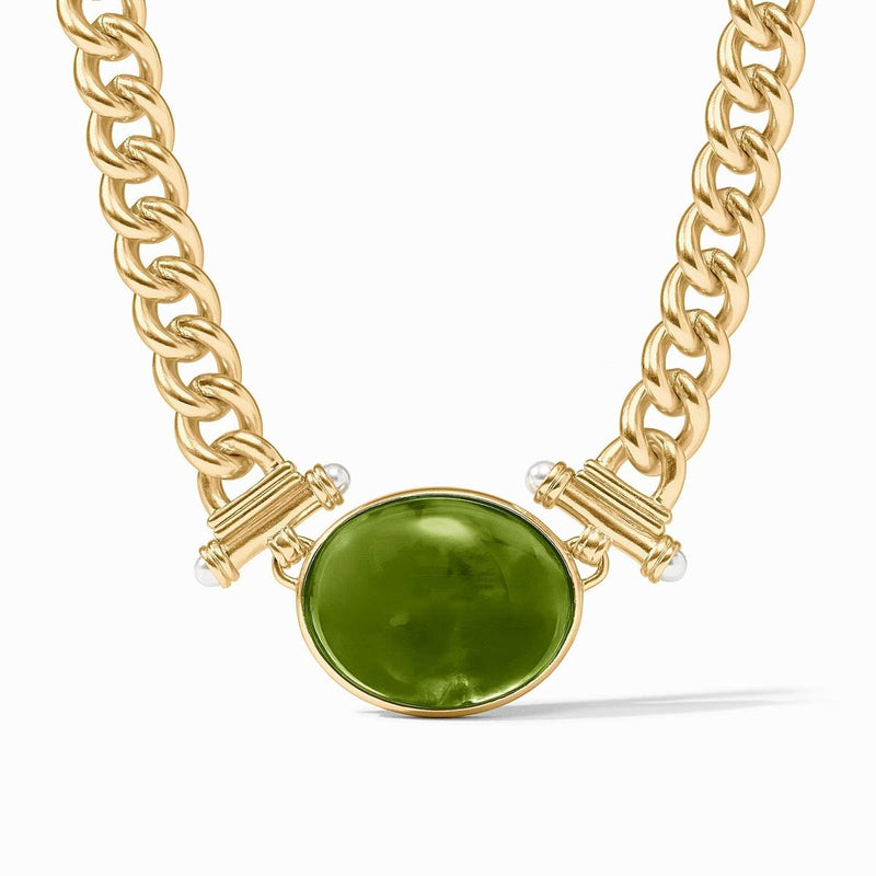 Dolce Statement Necklace-Iridescent Palmetto Green - N573GIJG00-Julie Vos-Renee Taylor Gallery