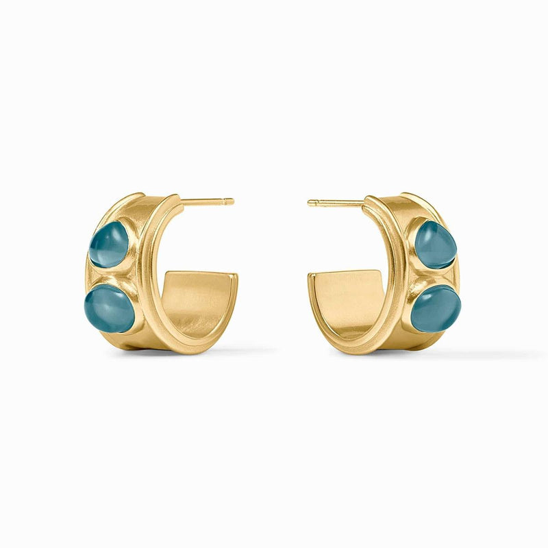 Dolce Stone Hoop-Iridescent Montana Blue - HP126GIPE-Julie Vos-Renee Taylor Gallery