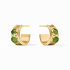 Dolce Stone Hoop-Iridescent Palmetto Green - HP126GIJG-Julie Vos-Renee Taylor Gallery