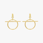 Origins Slim Earrings - Gold Plated - E0071 ORO00-CXC-Renee Taylor Gallery