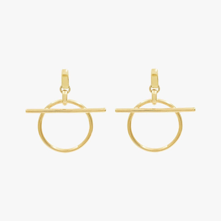 Origins Slim Earrings - Gold Plated - E0071 ORO00-CXC-Renee Taylor Gallery