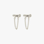 Chained Earrings - Silver Plated - E0075 MET00