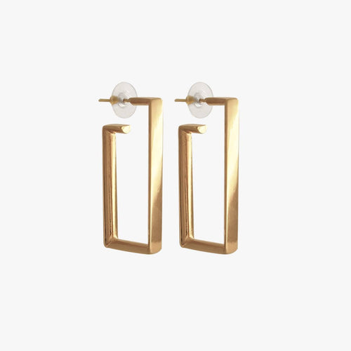 Big Ionian Earrings - Gold Plated - E0092 ORO00-CXC-Renee Taylor Gallery