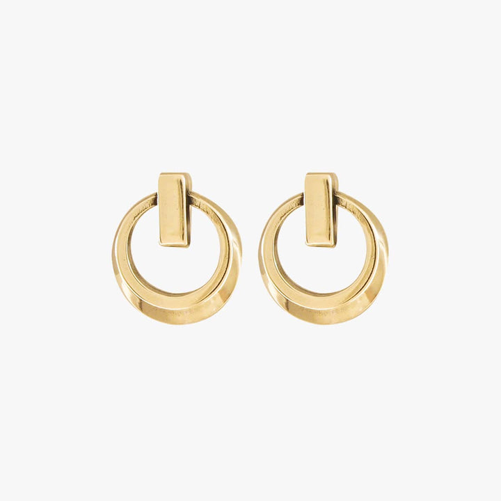 On-Off Earrings - Gold Plated - E0093 ORO00-CXC-Renee Taylor Gallery