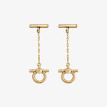 Omega Chain Earrings - Gold Plated - E0094 ORO00-CXC-Renee Taylor Gallery