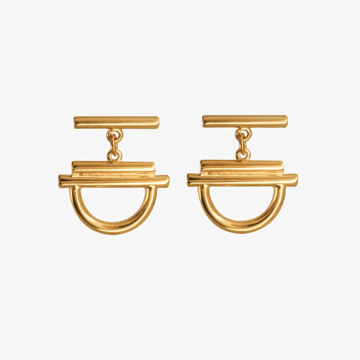 Sunrise Earrings - Gold Plated - E0096 ORO00-CXC-Renee Taylor Gallery