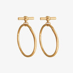 Mast Hoop Earrings - Gold Plated - E0099 ORO00