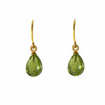 Faceted Peridot 24K Gold Vermeil Earrings-Joyla-Renee Taylor Gallery