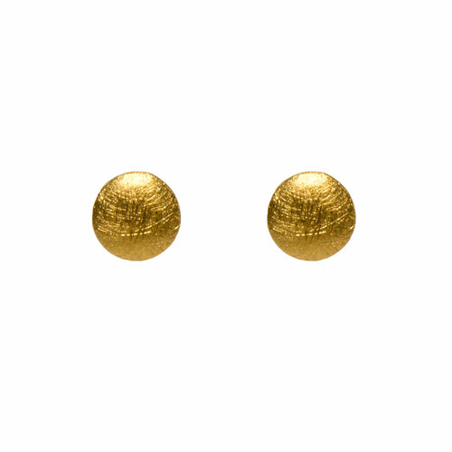 Round 10mm 24K Gold Vermeil Earrings-Joyla-Renee Taylor Gallery