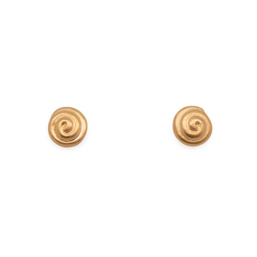 Gratitude Swirl 24K Gold Vermeil Earrings-Joyla-Renee Taylor Gallery