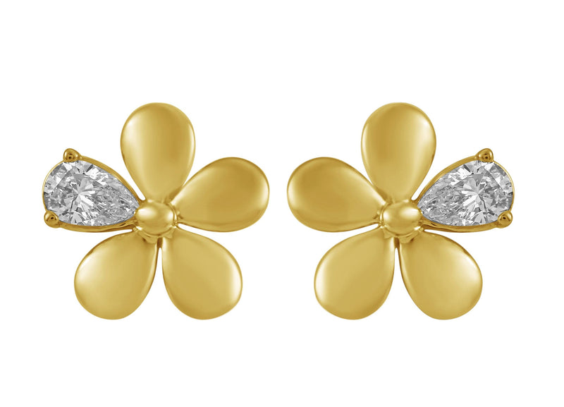 18K Yellow Gold and Diamond Earrings - E2349A-Paramount Gems-Renee Taylor Gallery