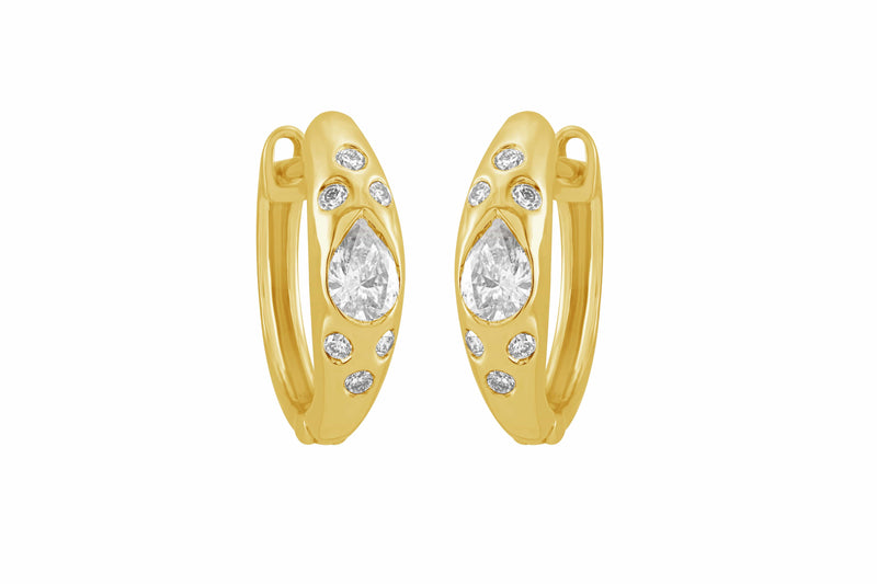 18K Yellow Gold and Diamond Earrings - E2384A-Paramount Gems-Renee Taylor Gallery