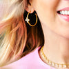 Blossoming Brilliance Hoop Earrings-AHPYZE24-14K-Freida Rothman-Renee Taylor Gallery