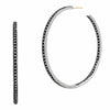 Signature Classic Pavé Hoop Earrings - PRZE020382B-14K-Freida Rothman-Renee Taylor Gallery