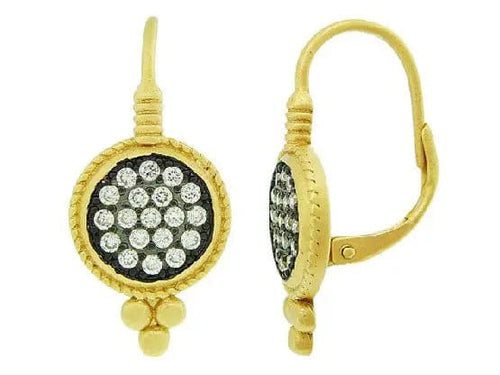 Leverback Earrings - YRZEL020449B-Freida Rothman-Renee Taylor Gallery