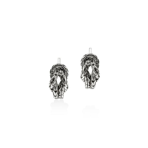Love Knot Hoop Earring, Sterling Silver, 13MM - EB98782-John Hardy-Renee Taylor Gallery