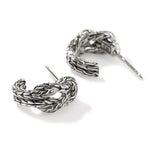 Love Knot Hoop Earring, Sterling Silver, 13MM - EB98782-John Hardy-Renee Taylor Gallery