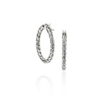 Essentials Silver Hoop Earrings 22mm - EB98923-John Hardy-Renee Taylor Gallery