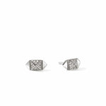 Icon Stud Earrings, Sterling Silver, Diamonds, 5MM - EBP972072DI-John Hardy-Renee Taylor Gallery