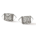 Icon Stud Earrings, Sterling Silver, Diamonds, 5MM - EBP972072DI-John Hardy-Renee Taylor Gallery