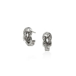 Love Knot Silver Diamond Pave Earrings - EBP987822DI-John Hardy-Renee Taylor Gallery