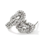 Love Knot Silver Diamond Pave Earrings - EBP987822DI-John Hardy-Renee Taylor Gallery