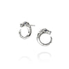 Naga Silver Stud Earrings with Blue Sapphires - EBS603731BSP-John Hardy-Renee Taylor Gallery