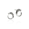 Naga Silver Stud Earrings with Blue Sapphires - EBS603731BSP-John Hardy-Renee Taylor Gallery