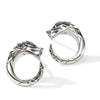 Naga Silver Stud Earrings with Blue Sapphires - EBS603731BSP-John Hardy-Renee Taylor Gallery
