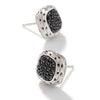 Classic Chain Black Sapphire Stud Earring - EBS92372BLS-John Hardy-Renee Taylor Gallery