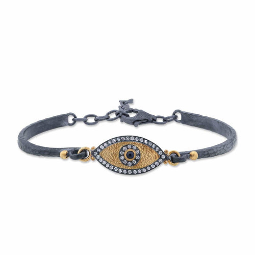 Evil Eye Bracelet with Diamond & Sapphire by Lika Behar