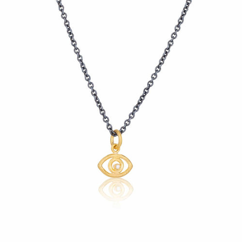 Evil Eye Pendant with Diamond by Lika Behar