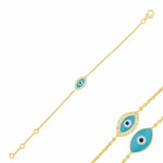 Evil Eye Bracelet with Diamond by Lika Behar