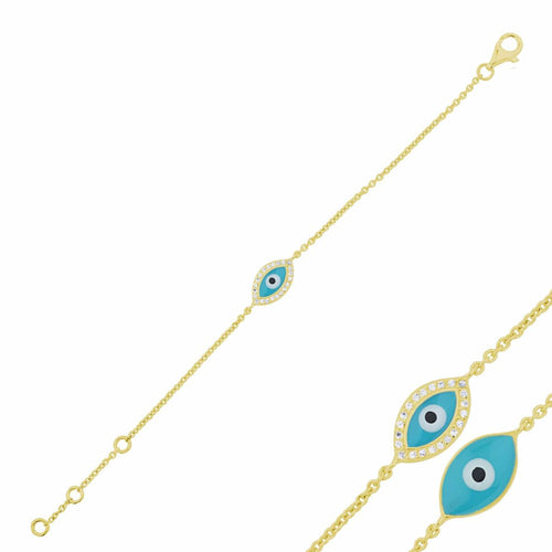 Evil Eye Bracelet with Diamond by Lika Behar