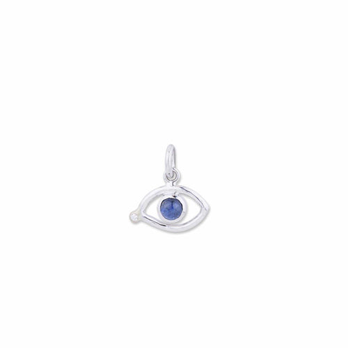 Evil Eye Pendant with Diamond & Sapphire by Lika Behar