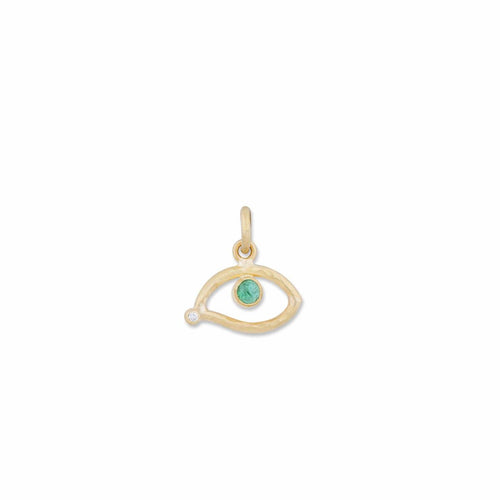 Evil Eye Pendant with Emerald by Lika Behar
