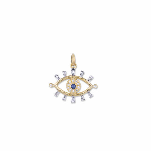 Evil Eye Pendant with Diamond by Lika Behar