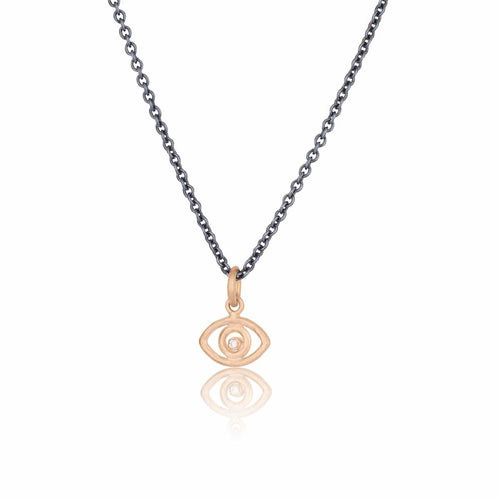Evil Eye Pendant with Diamond by Lika Behar