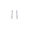 14K White Gold 15mm Huggie Alternating Square & Round Diamond Huggies - EG10989W45JJ-Gabriel & Co.-Renee Taylor Gallery